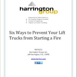 Six ways to Prevent Your Lift Trucks from Starting a Fire