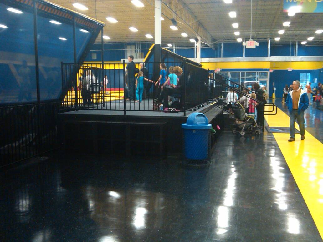 People at Trampoline park