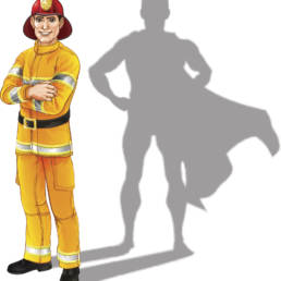 Firefighter Hero Cape